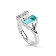 Load image into Gallery viewer, Colombian Emerald &amp; Diamond Ring
