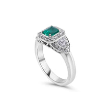 Load image into Gallery viewer, Colombian Emerald &amp; Diamond Ring
