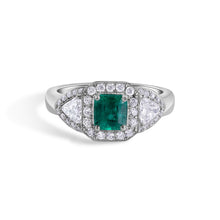 Load image into Gallery viewer, Colombian Emerald &amp; Diamond Ring
