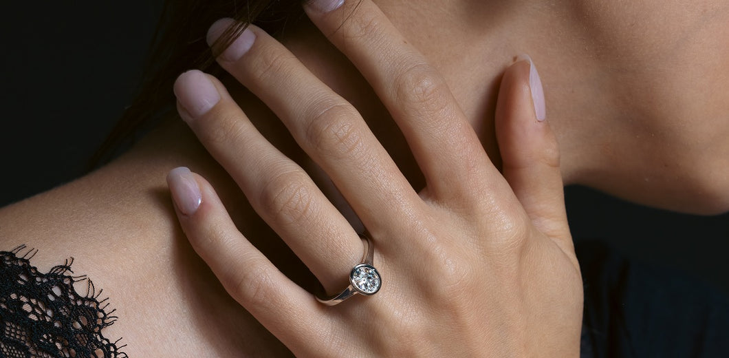 Oval Brilliant Diamond Ring