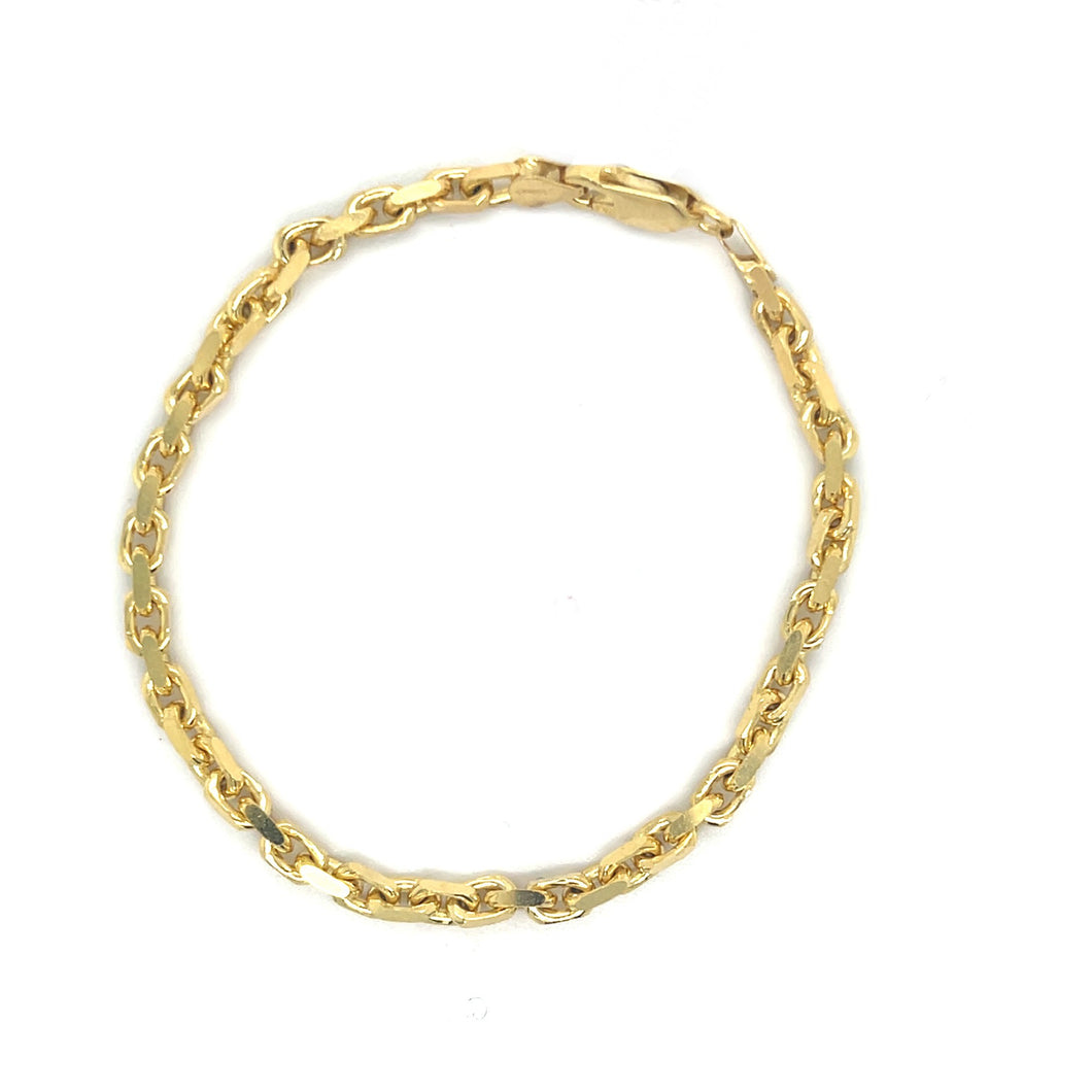 Solid Oval Link 4mm Bracelet