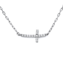 Load image into Gallery viewer, Small Cross Diamond Necklace
