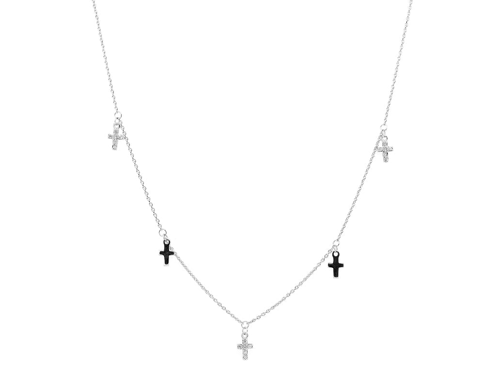 Mini Multi Cross Necklace